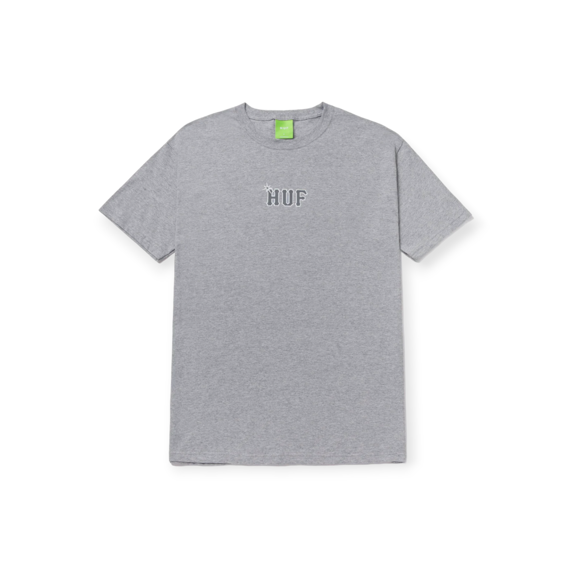 Huf Essentials OG Logo Mens Short Sleeve T-Shirt - Athletic Grey